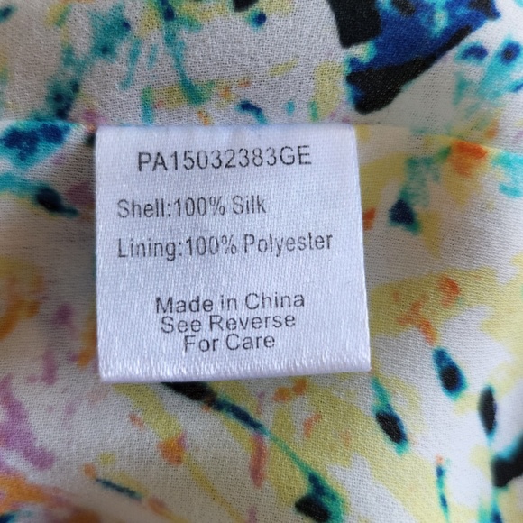 Parker Halle floral Maxi 100% silk Dress/Gown in Monticello Sz XS - Picture 7 of 8